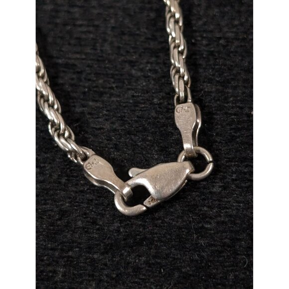 Sterling Silver 925 Twist Chain Bracelet Classic 7 inch 3.35g - Picture 5 of 7